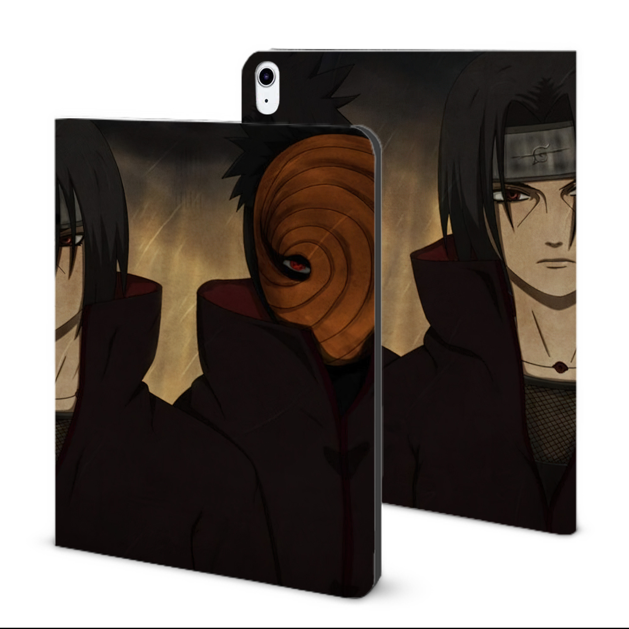 （画像用） NARUTO -ナルト- NARUTO -ナルト- 疾風伝 IPad ケース ブック型 PUレザー TPU 耐衝撃 軽量 薄型 ペン収納なし 全面保護 IPad 各モデル対応